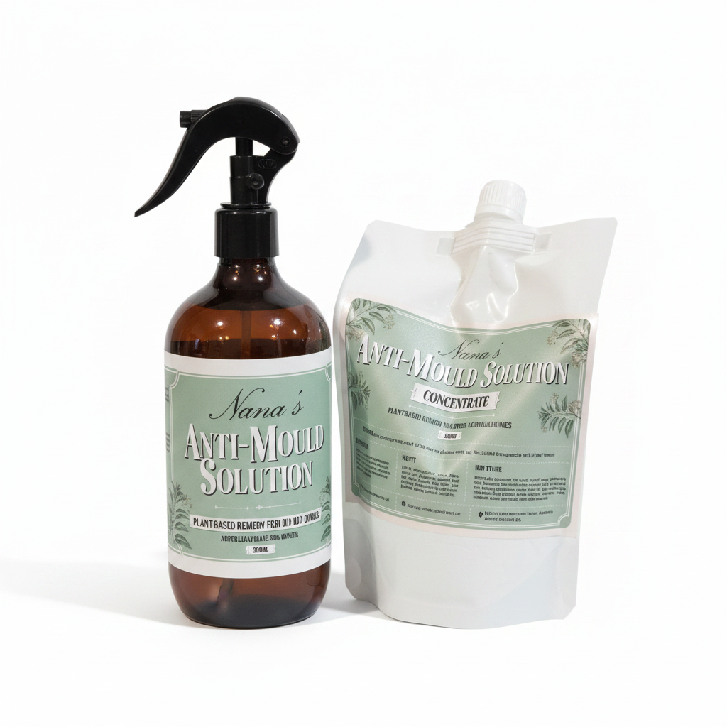 Nana's Anti-Mould Solution on white background