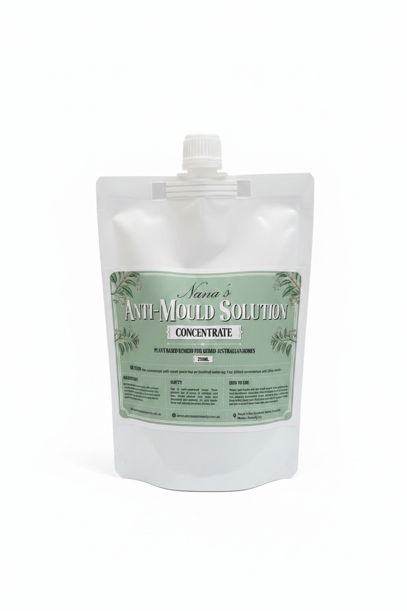 Single Nana's Anti-Mould Concentrate pouch on white background